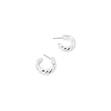 Camile Twist Sterling Silver Plated Earrings