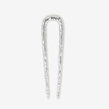 Louise Hammered French Pin in Silver