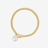 Organic Pearl Pendant Bracelet