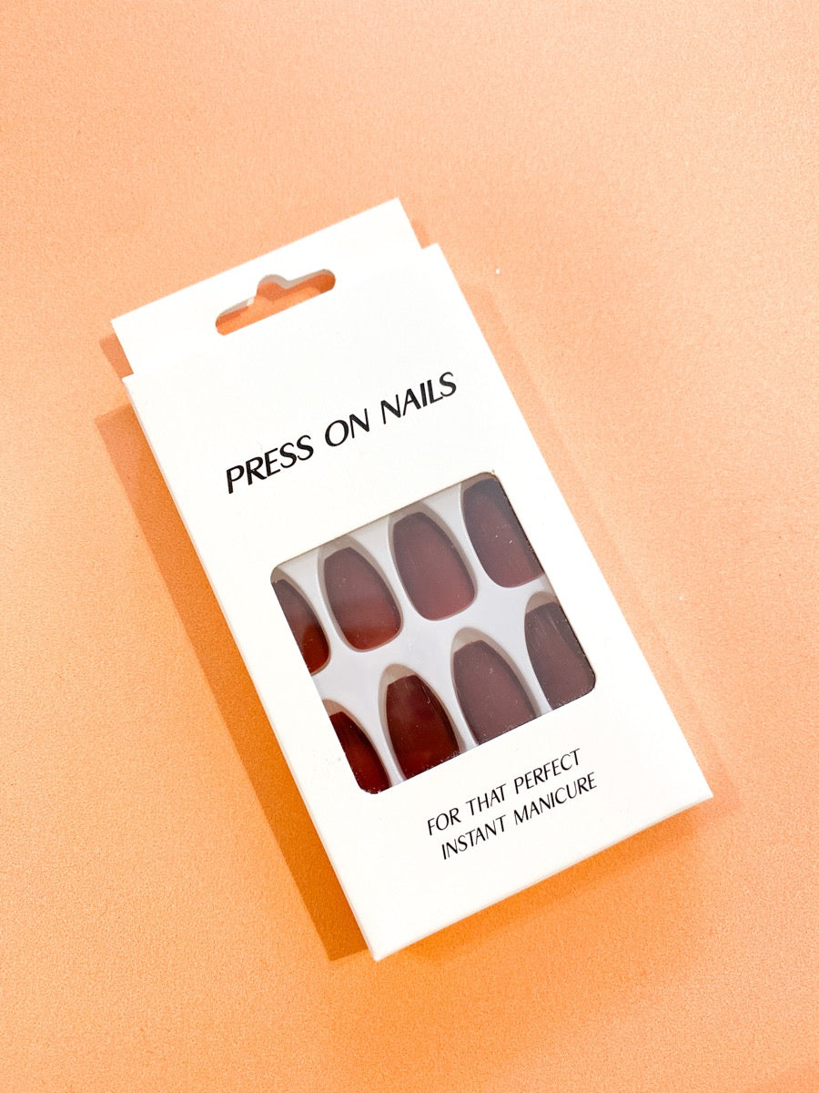 Matte Solid Colour Press On Nails