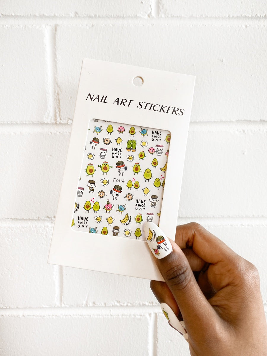 Brekkie Prints Nail Art Stickers