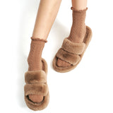 Knitted Frill Crew Socks