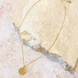 Coin Charm 18K Gold Plated Necklace
