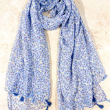 Ditsy Floral Print Lightweight Scarf