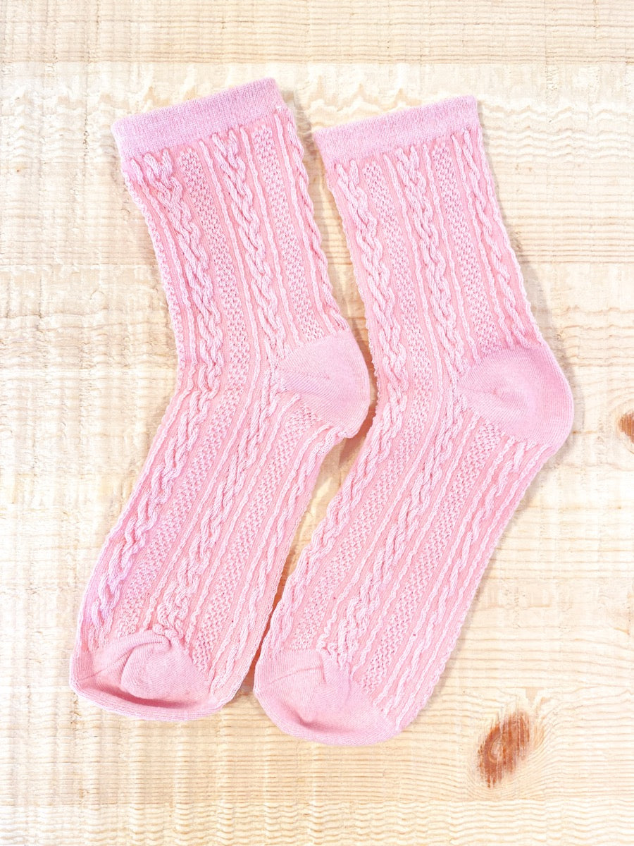 Knitted Cotton Crew Socks