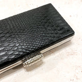 Ciara Croc-Effect Clutch
