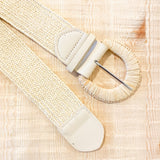 Astrid Straw Woven Stretchy Belt