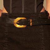 Gold Point Statement Buckle Belt
