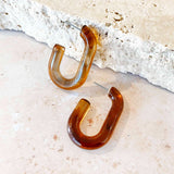 Joanna Acrylic Hoop Earrings