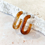 Joanna Acrylic Hoop Earrings