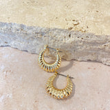 Olympia Twist Hoop Earrings