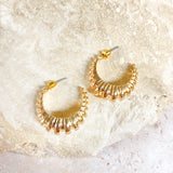 Cherie Textured Vintage Hoops