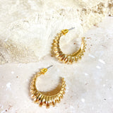 Cherie Textured Vintage Hoops