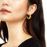 Cherie Textured Vintage Hoops