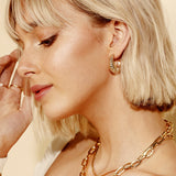 Cherie Textured Vintage Hoops