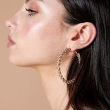 Vivian Bling Hoop Earrings