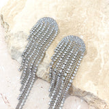 Rhinestone Tassel Drop Earrings