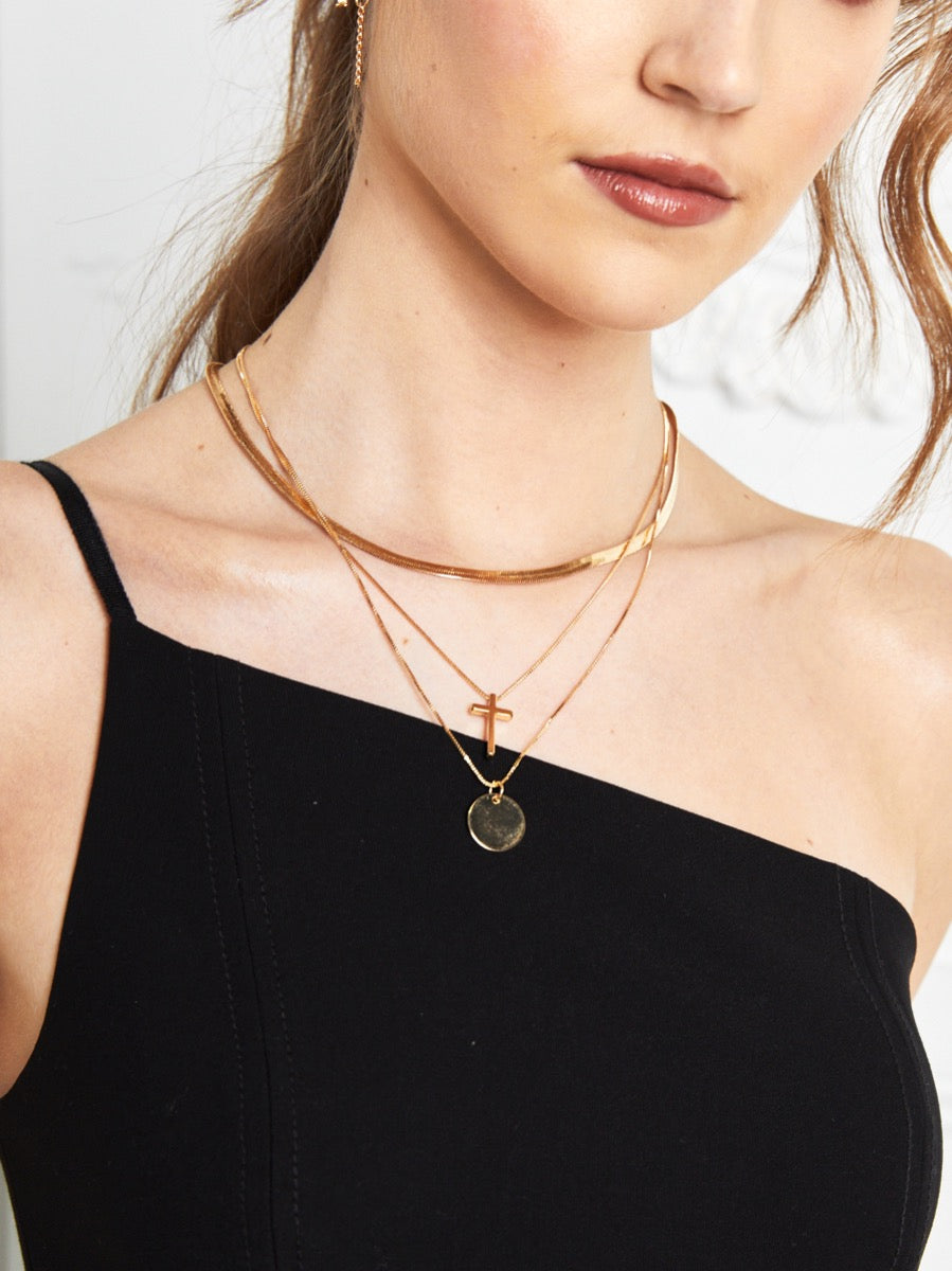 Yvette Chain Layered Necklace