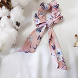 Horea Floral Print Bow Scrunchie
