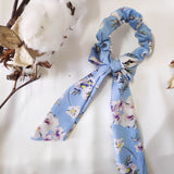 Horea Floral Print Bow Scrunchie