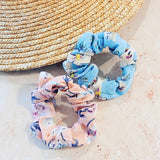 Horea Floral Print Bow Scrunchie