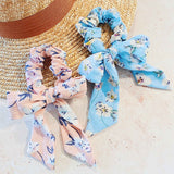 Horea Floral Print Bow Scrunchie