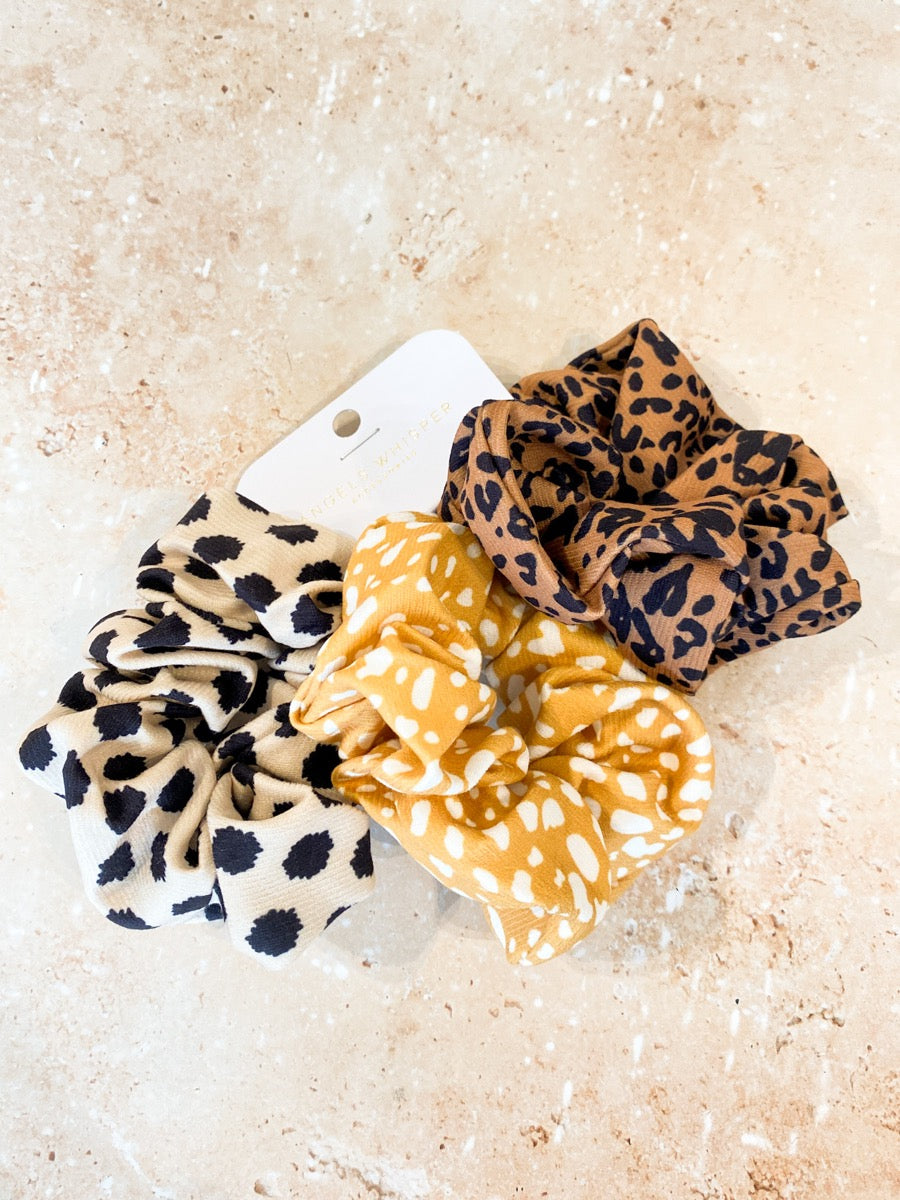 Leopard Multi Scrunchie Pack