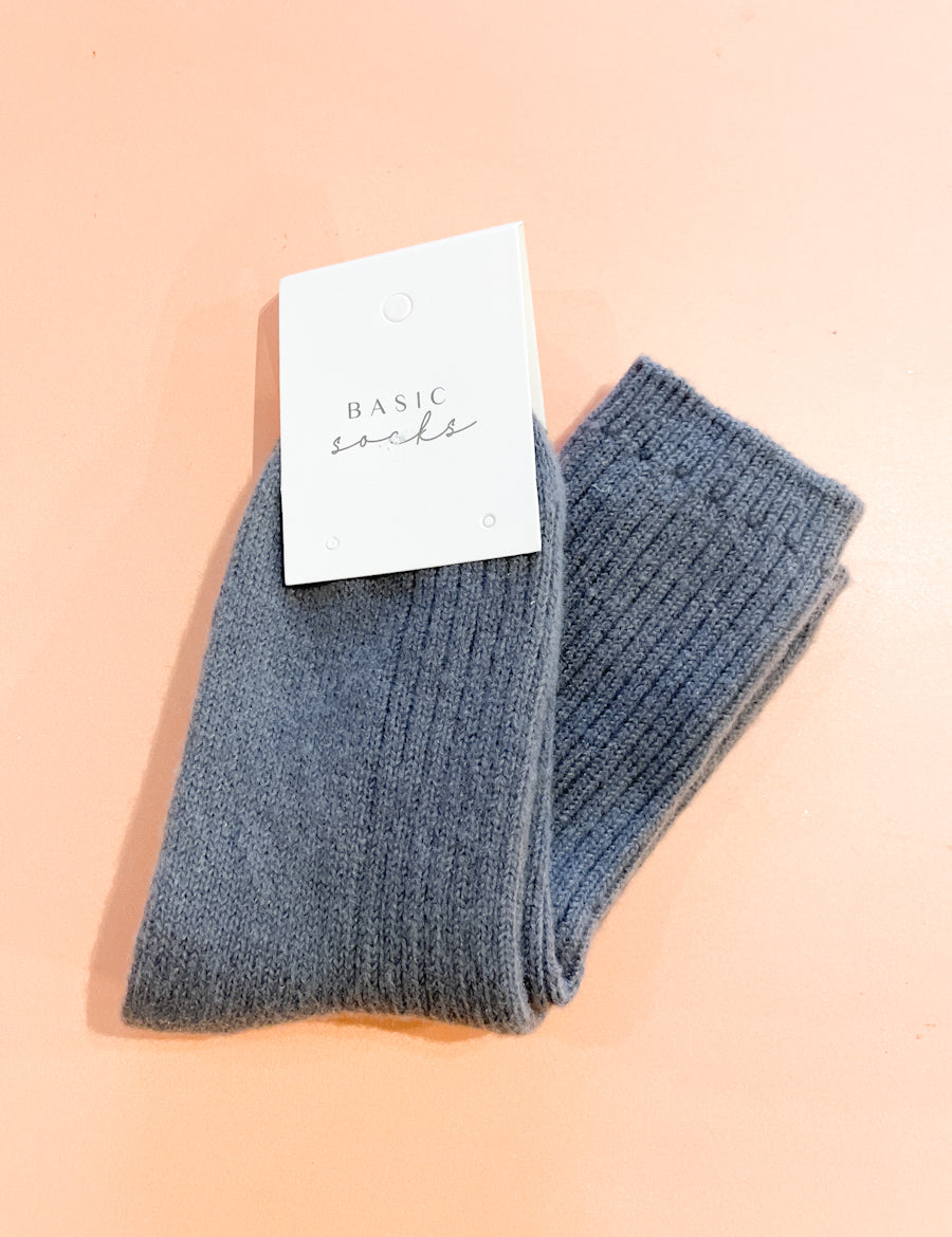 Angela Winter Thick Crew Socks