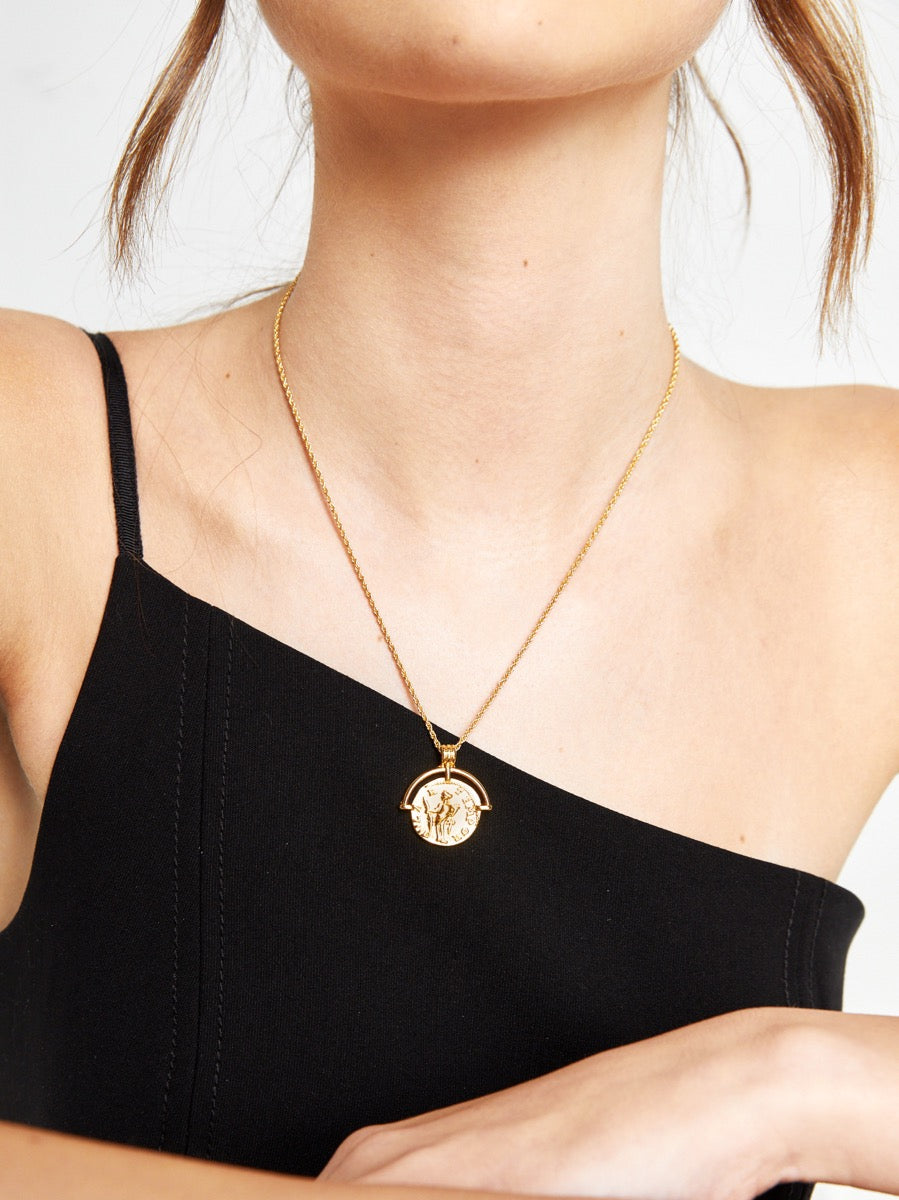 Pandora Gold Plated Charm Necklace