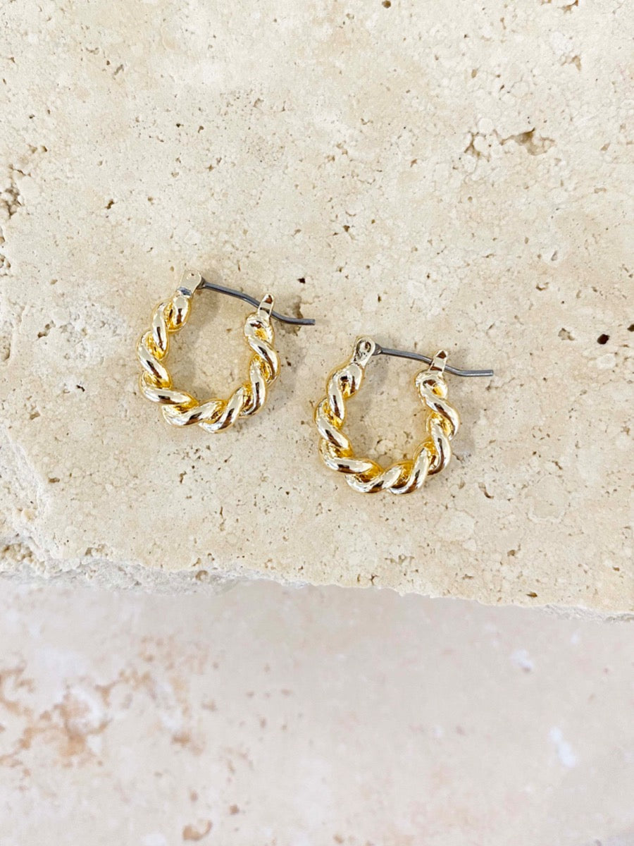 Lelia 18K Gold Plated Hoop Earrings