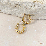 Lelia 18K Gold Plated Hoop Earrings