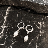 Daphne Silver Plated Pearl Earrings