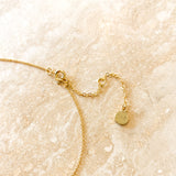 Theta 18K Gold Plated Charm Necklace