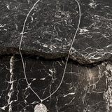Coin Charm Sterling Silver Plated Necklace