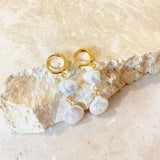 Aura Pearl 18K Gold Plated Earrings