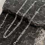 Figaro Chain Silver Plated Bracelet
