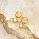 Vintage Pearl Drop 18K Gold Plated Earrings