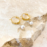 Vintage Pearl Drop 18K Gold Plated Earrings