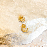 Petite Diamanté 18K Gold Plated Earrings