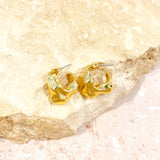 Statement Chunky 18K Gold Plated Earrings