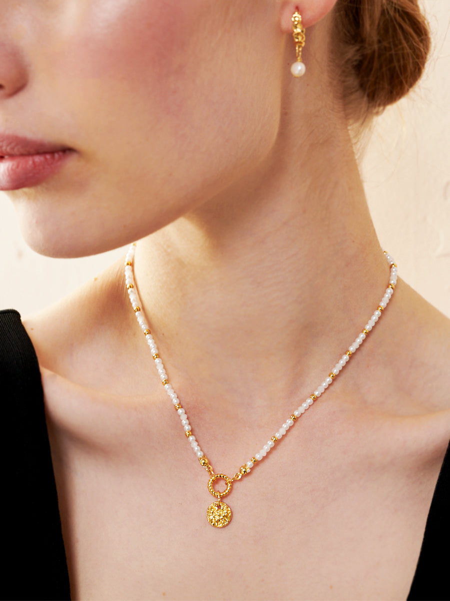 Jamie Freshwater Pearl 18K Gold Plated Necklace