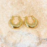 Amaline 18K Gold Plated Hoop Earrings