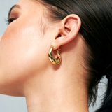 Amaline 18K Gold Plated Hoop Earrings