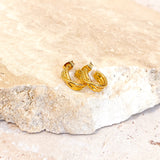Twist Small 18K Gold Plated Hoops