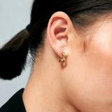 Twist Small 18K Gold Plated Hoops
