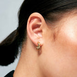Twist Small 18K Gold Plated Hoops