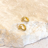 Petit Diamanté 18K Gold Plated Huggies