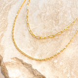Fine Layered 18K Gold Plated Necklace