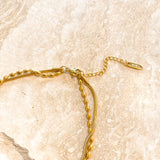 Minimal Layered 18K Gold Plated Necklace