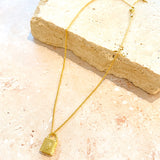 Lock Charm 18K Gold Plated Necklace